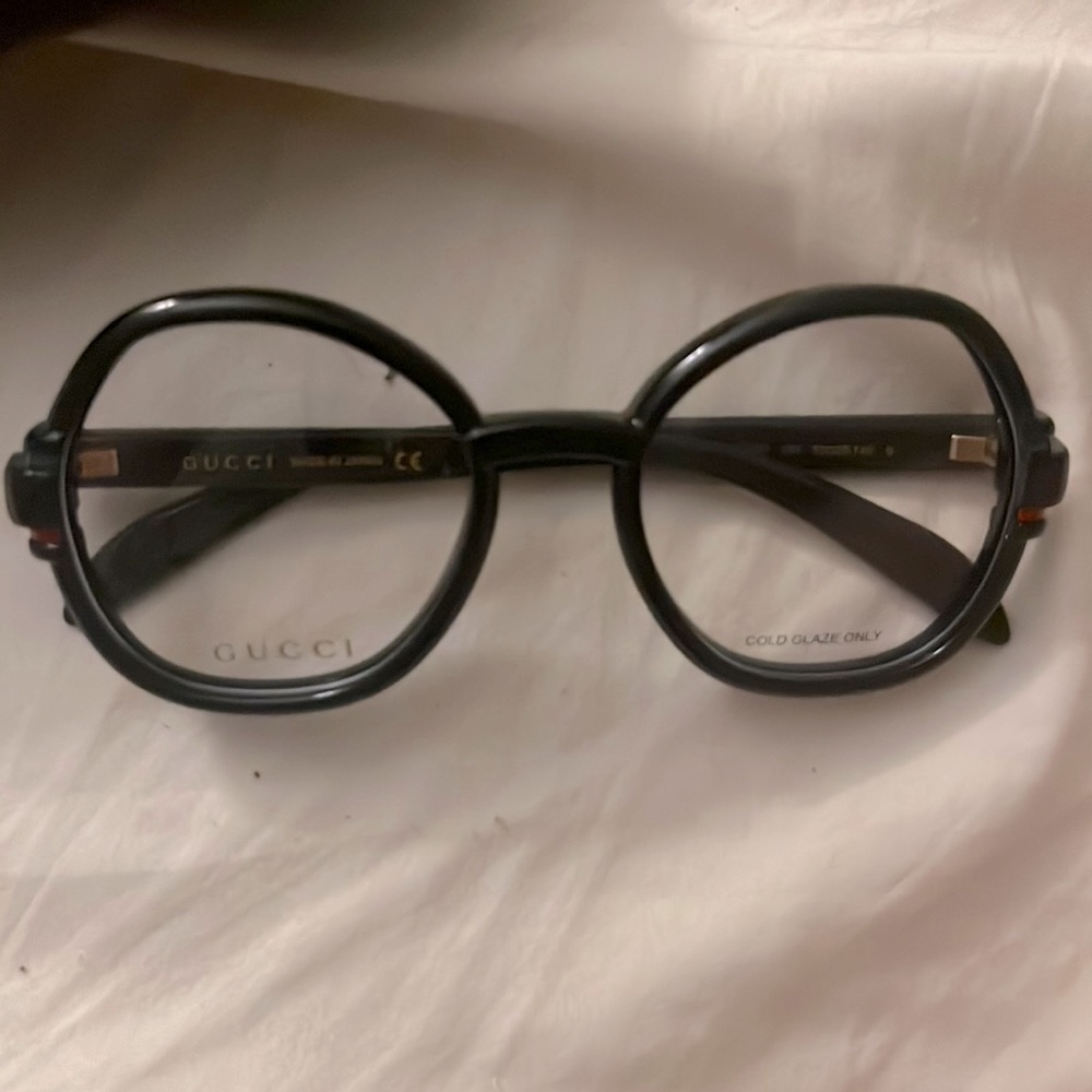 Gucci Large Black Circular Frames - image 1
